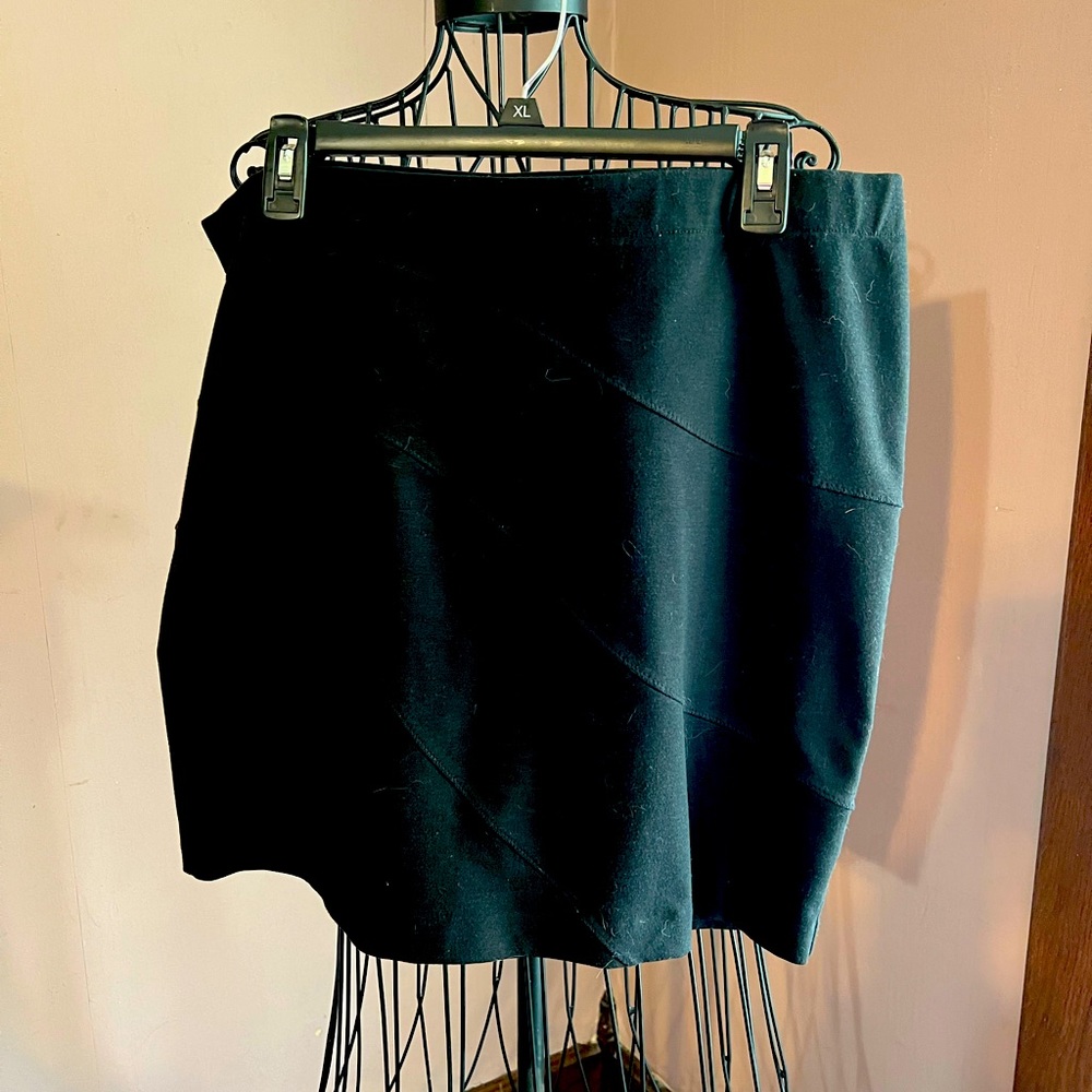 Black mini skirt